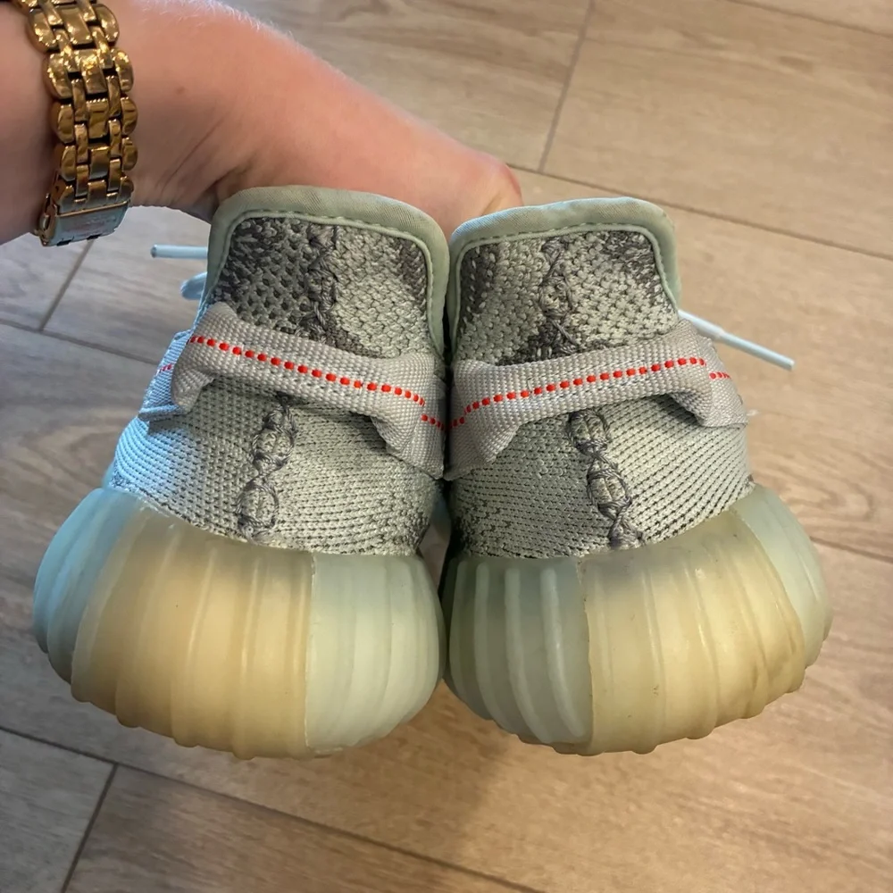 Adidas Yeezy Boost 350 V2 Blue Tint Zebra Sneaker Men’s Size 10 - Picture 8 of 8